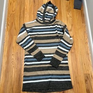 Long hooded sweater